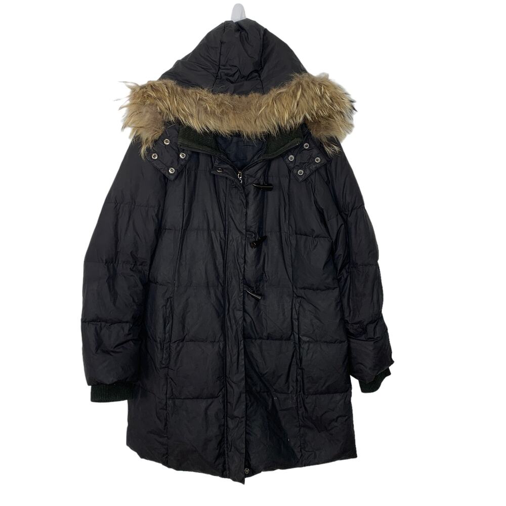 COMPANY by Ellen Tracy Down Fur Trim Puffer Coat XL